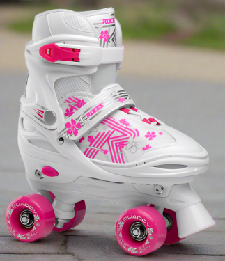 Quaddy Girl Roller Skates - Kid's adjustable quad skates by Roces