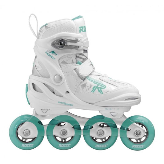 Moody Girl Inline Blades by Roces - White and Aqua